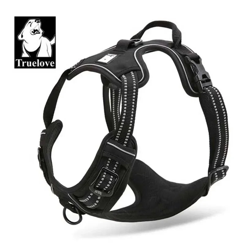 Reflective No-Pull Dog Harness - PicklyCartReflective No-Pull Dog Harnessblack