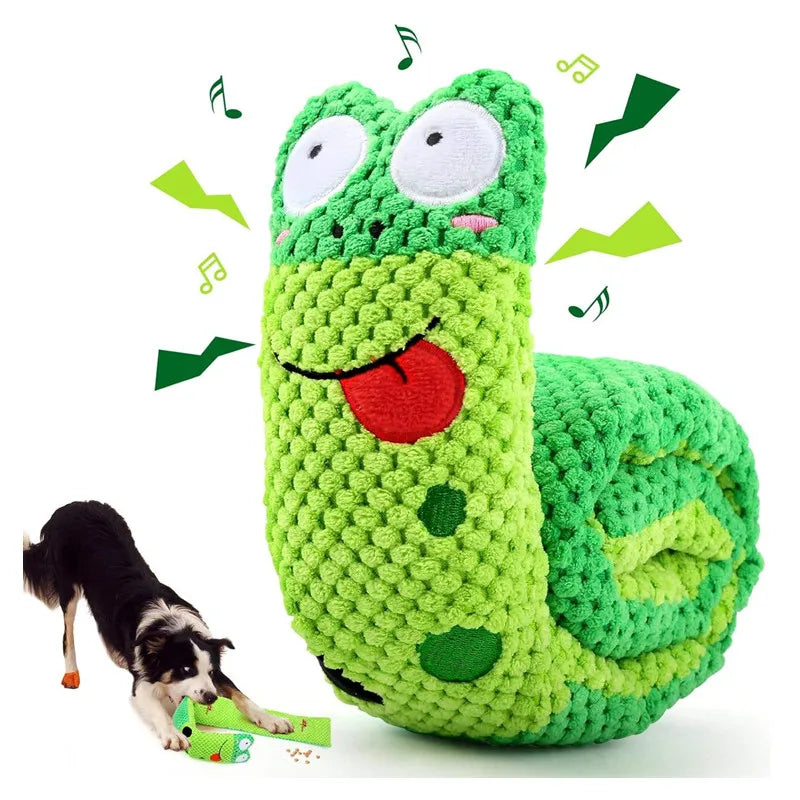 Squeaky Snail Puzzle Dog Toy