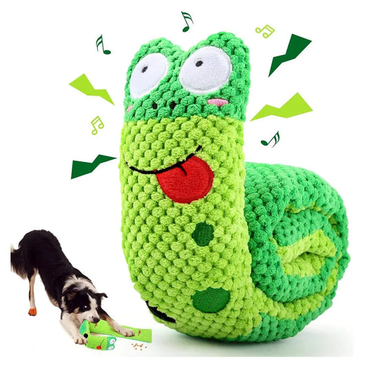 Squeaky Snail Puzzle Dog Toy