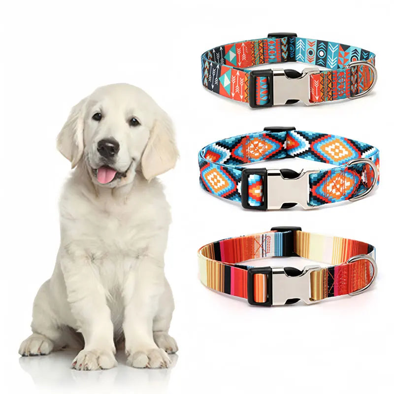 Forest Pattern Dog Collar