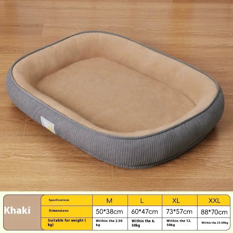 Washable Medium Small Dog Winter Warm Winter Dog Sleeping Mat Cat Nest - PicklyCartWashable Medium Small Dog Winter Warm Winter Dog Sleeping Mat Cat NestLight Brown