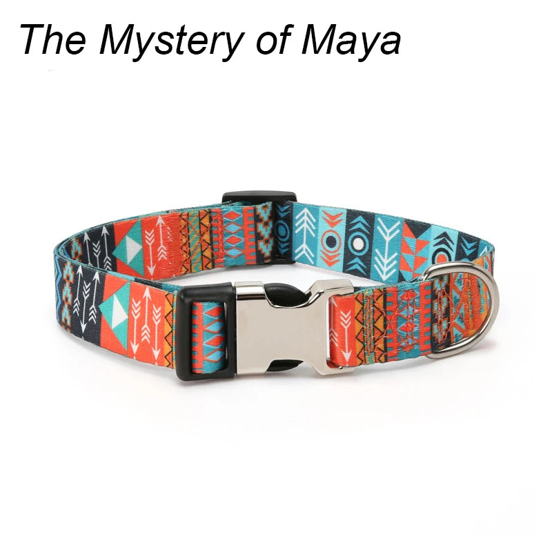 Forest Pattern Dog Collar