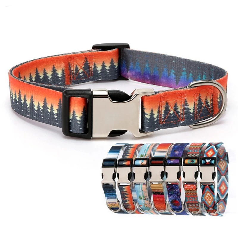 Forest Pattern Dog Collar - PicklyCartForest Pattern Dog CollarStyle 1