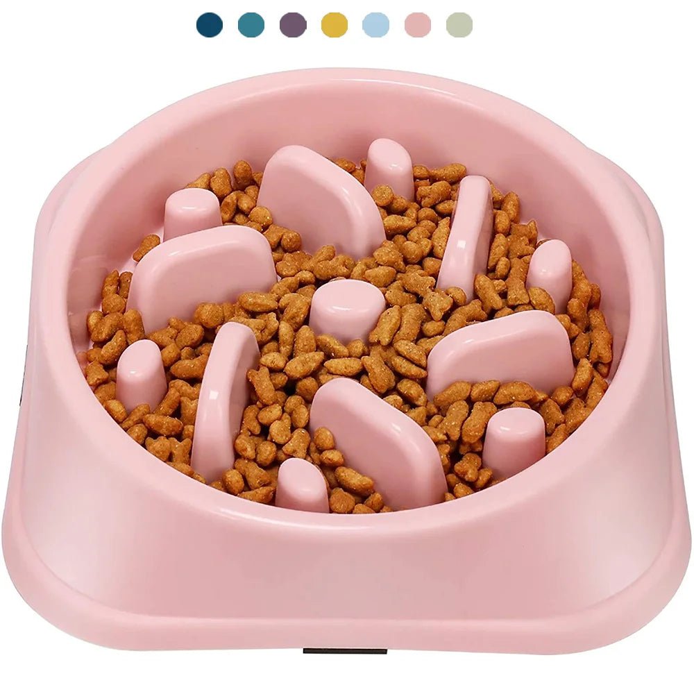 Non-Slip Puzzle Slow Feeder Bowl - PicklyCartNon-Slip Puzzle Slow Feeder BowlYellow