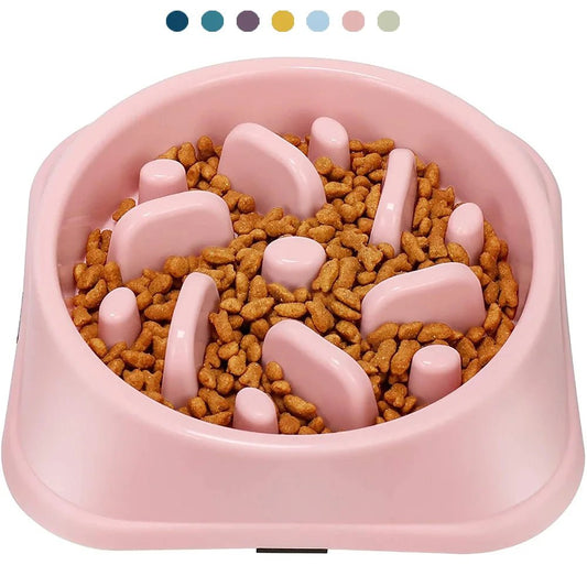 Non-Slip Puzzle Slow Feeder Bowl - PicklyCartNon-Slip Puzzle Slow Feeder BowlYellow