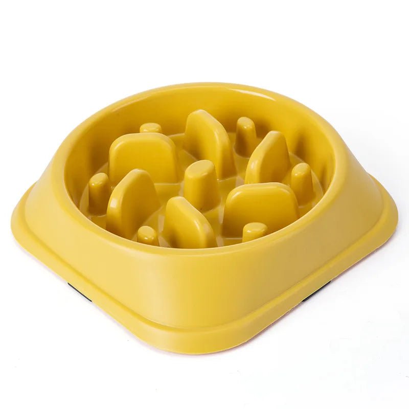 Non-Slip Puzzle Slow Feeder Bowl - PicklyCartNon-Slip Puzzle Slow Feeder BowlYellow