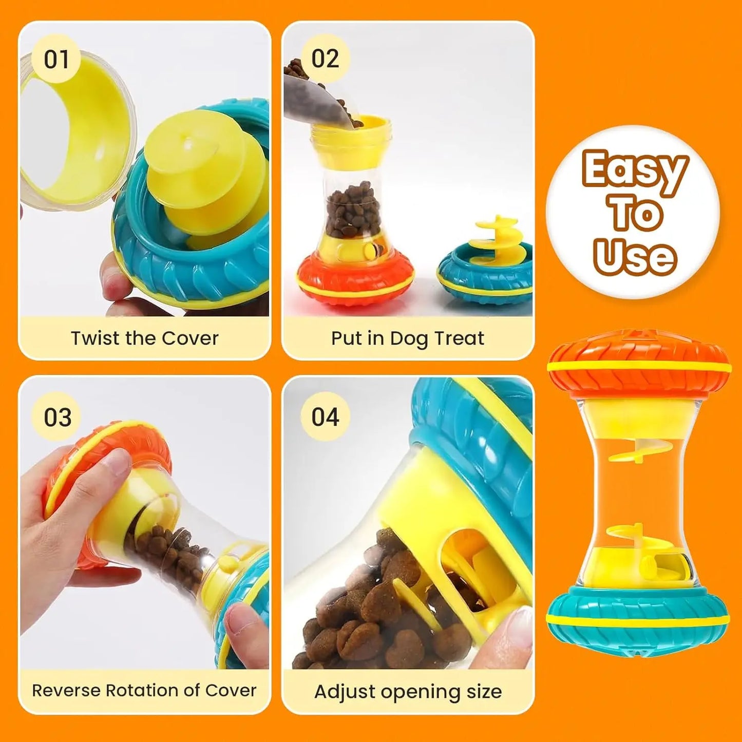 Interactive Dog Treat Puzzle - PicklyCartInteractive Dog Treat PuzzleWHITE