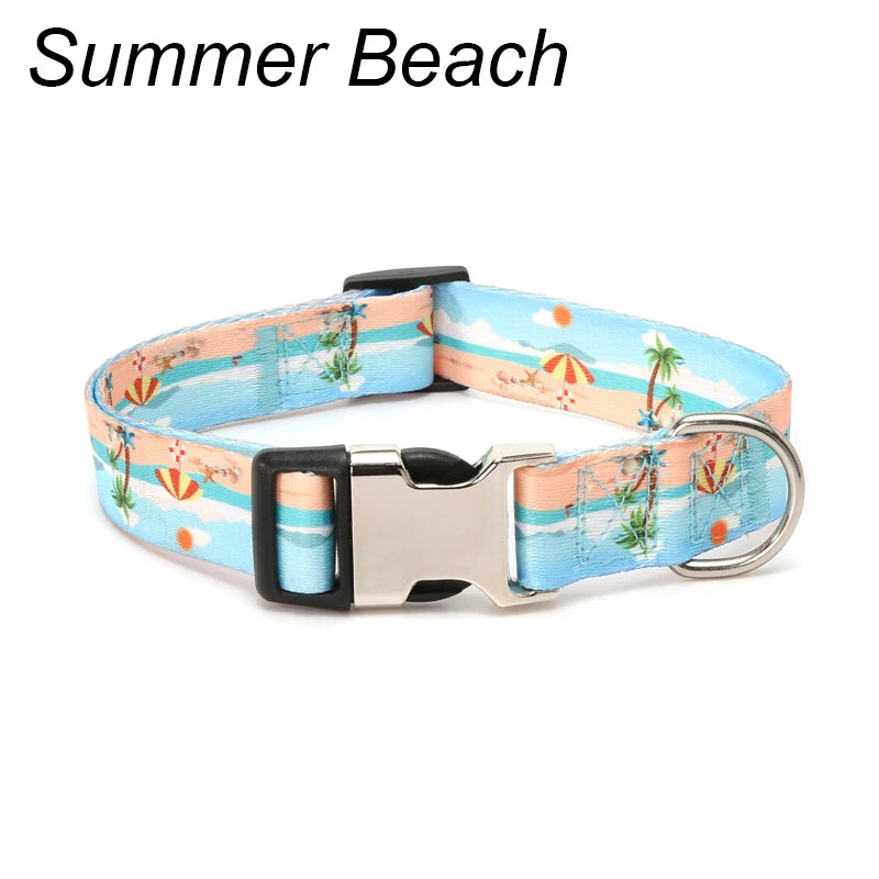 Forest Pattern Dog Collar