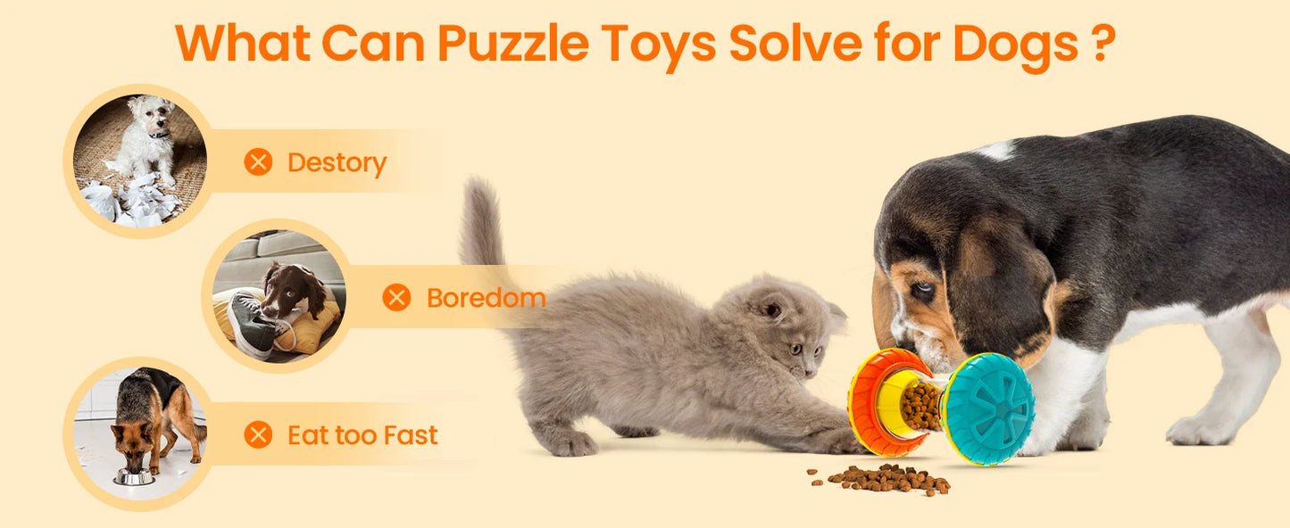 Interactive Dog Treat Puzzle