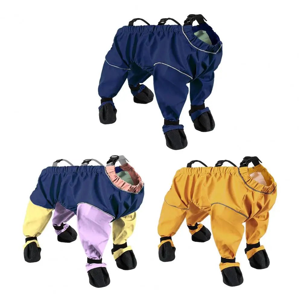 Waterproof Dog Suspender Boots - PicklyCartWaterproof Dog Suspender BootsDark Blue