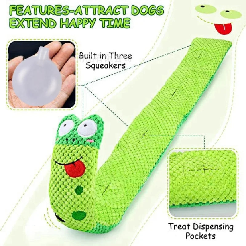 Squeaky Snail Puzzle Dog Toy