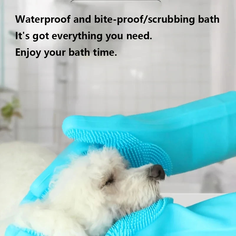 Silicone Pet Grooming, Bathing & Hair Removal Glove