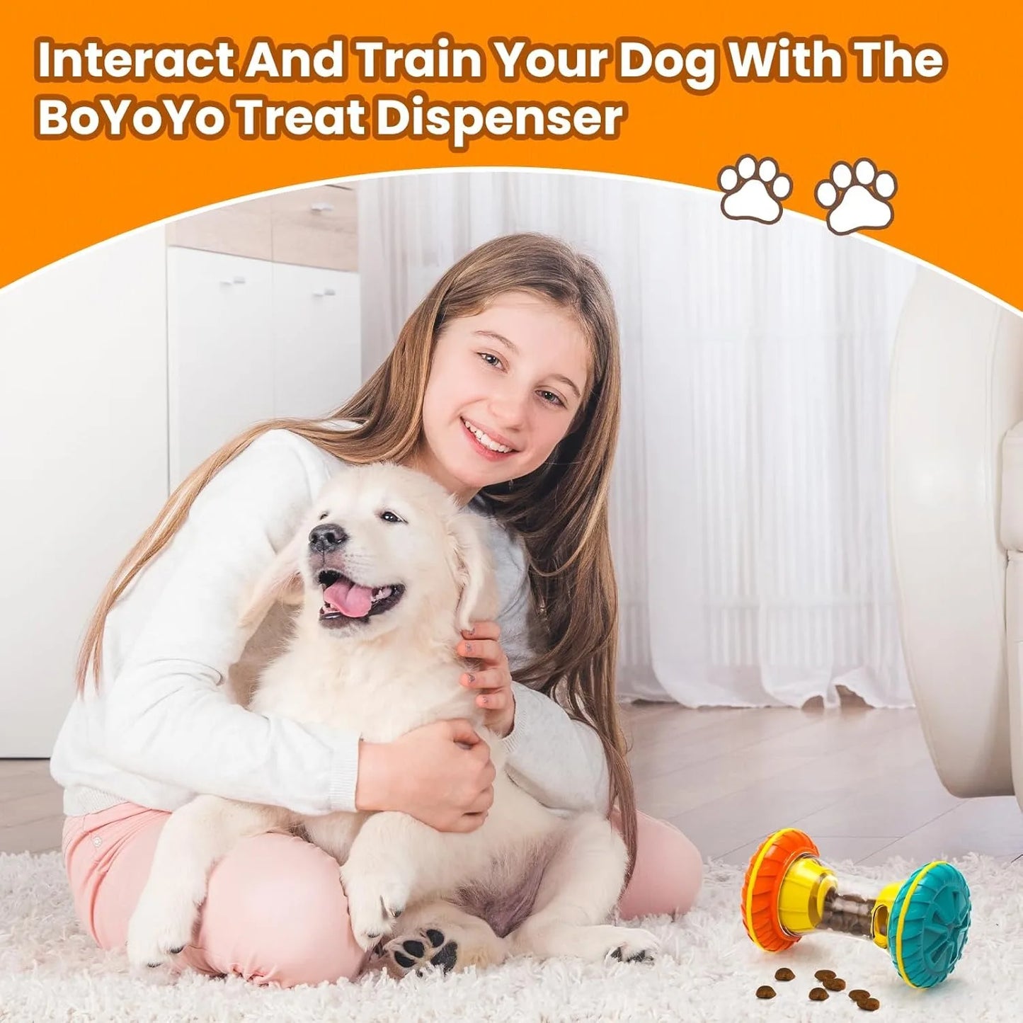 Interactive Dog Treat Puzzle - PicklyCartInteractive Dog Treat PuzzleWHITE