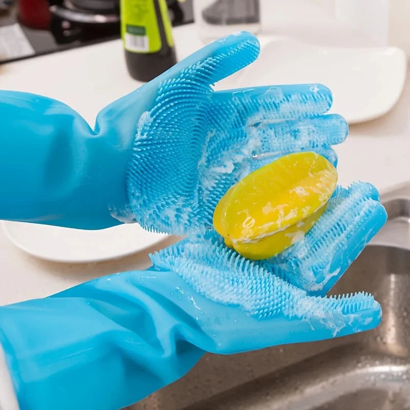 Silicone Pet Grooming, Bathing & Hair Removal Glove