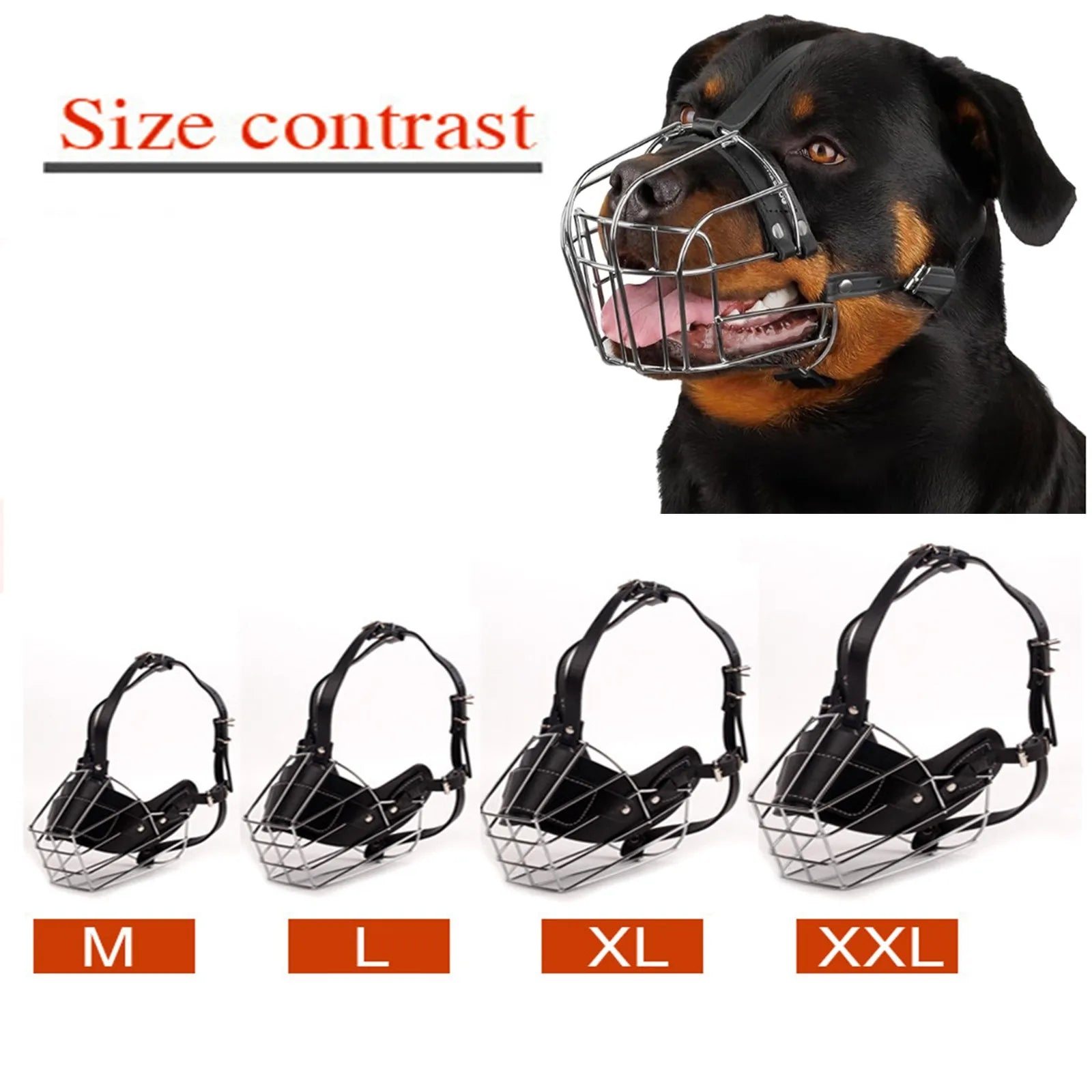 Breathable Anti-Bite Dog Muzzle - PicklyCartBreathable Anti-Bite Dog MuzzleM