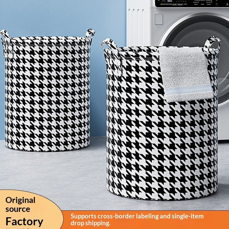 Foldable Waterproof Laundry Basket - PicklyCarta6d0093524418fa189f6d7ea518c5d35Houndstooth