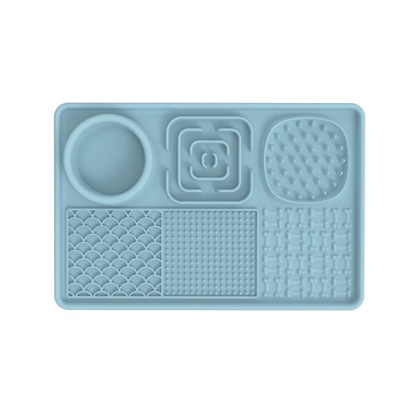 Dog Slow Feeder Mat - PicklyCart61270877648f014601785905c5218614Blue Rectangle