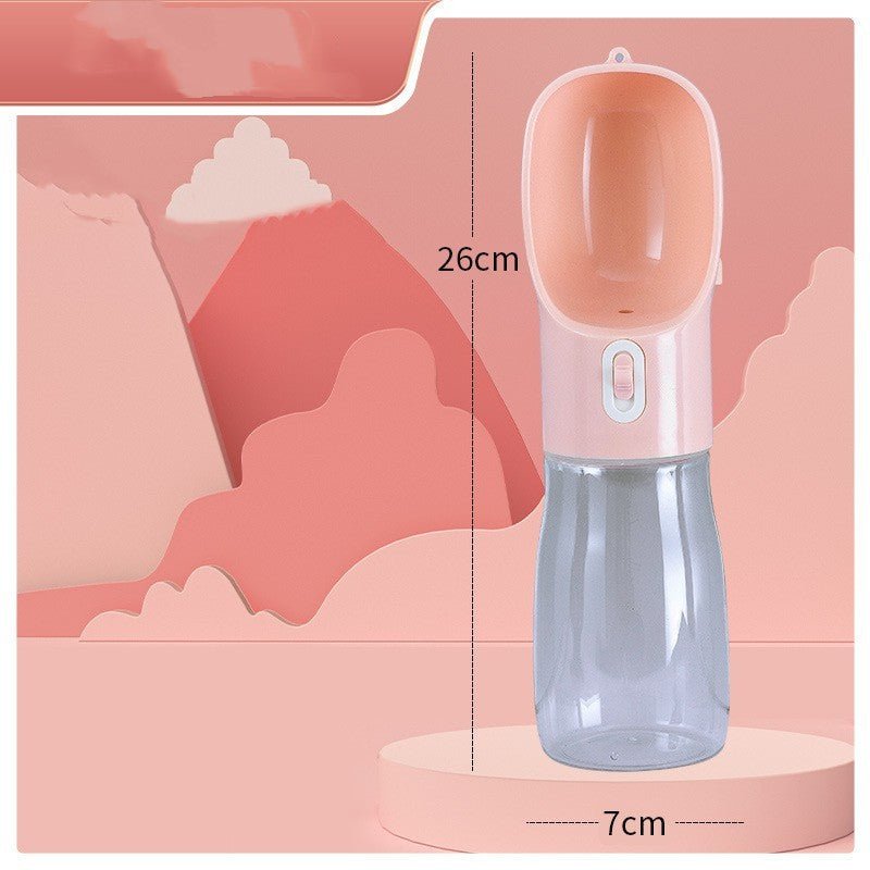 Portable Dog Water Bottle & Feeder Bowl - PicklyCart723dac83d6d5340f5c31432b52d94ea4Pink Water bottle 400ml