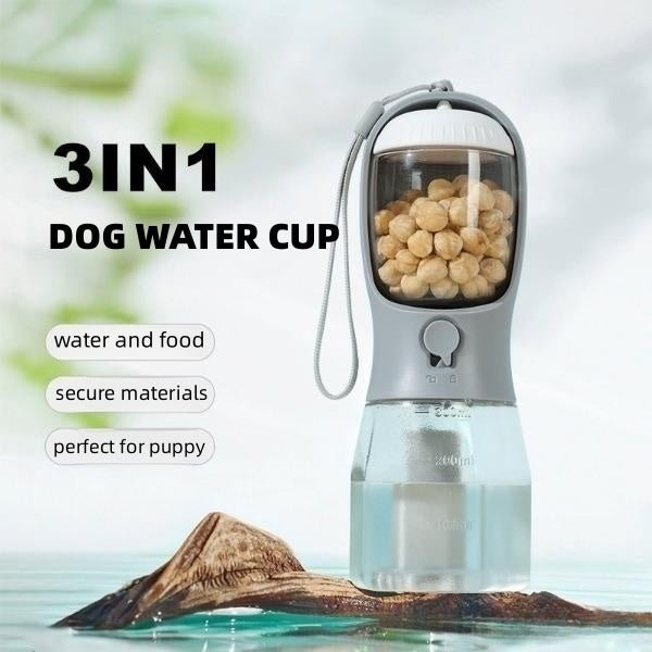 3 - in - 1 Portable Pet Travel Bottle 🐾 - PicklyCart3 - in - 1 Portable Pet Travel Bottle 🐾300ml Garbage Bag