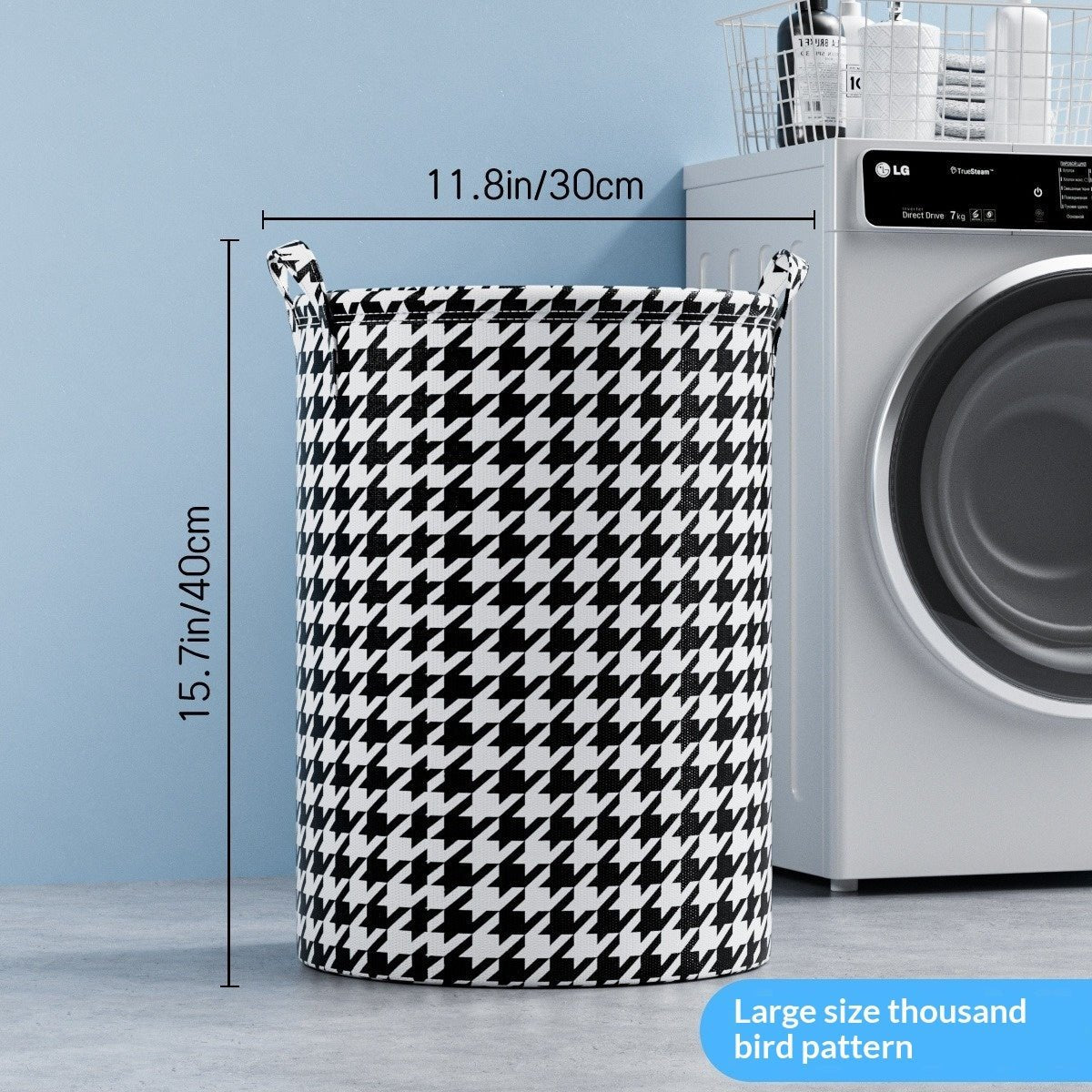 Foldable Waterproof Laundry Basket - PicklyCart9b24b02b99ed253da53d9b4dfa84d762Houndstooth