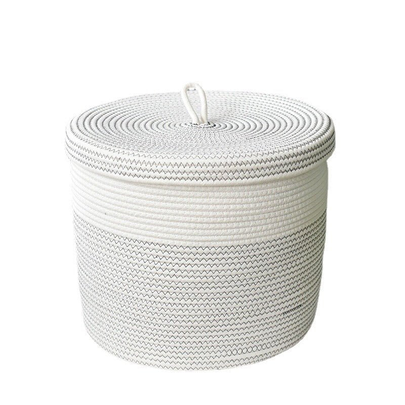 Foldable Woven Laundry & Clothes Storage Basket - PicklyCartc3213973c98d500e97f0d81f0cfe43fWhite Flower Black 405x 355mm