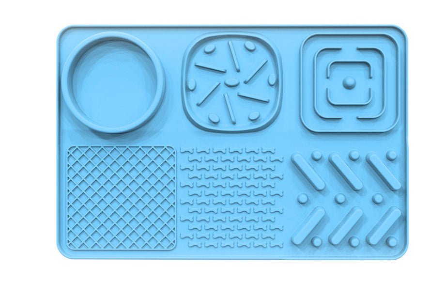 Dog Slow Feeder Mat - PicklyCart68a5ea21241377e1b37cb7b860e5f27fBlue