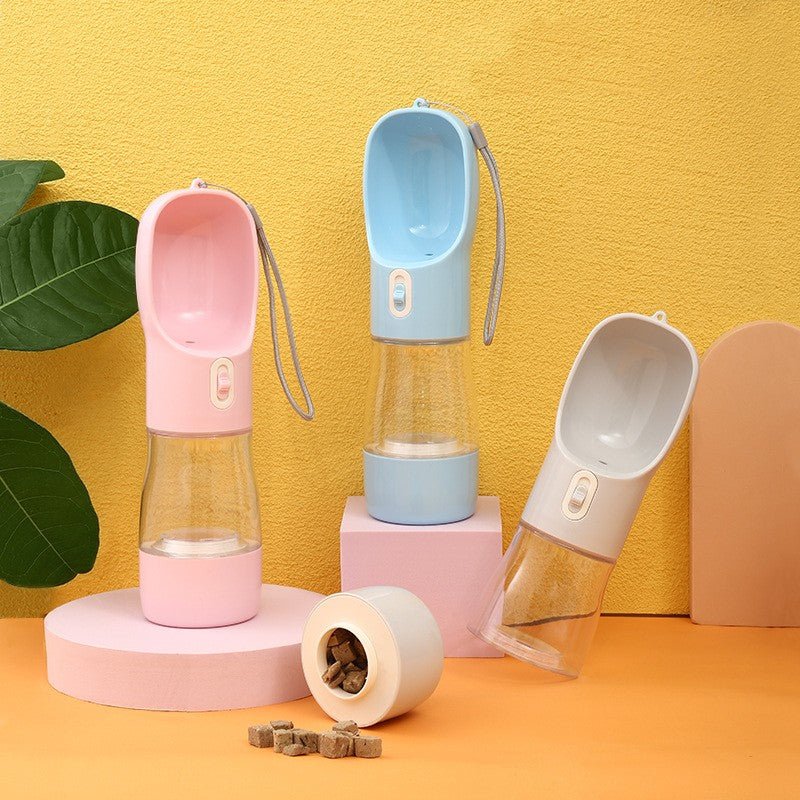 Portable Dog Water Bottle & Feeder Bowl - PicklyCart879572baedc3fbb0768ba9f62bc77cd3White 550ml